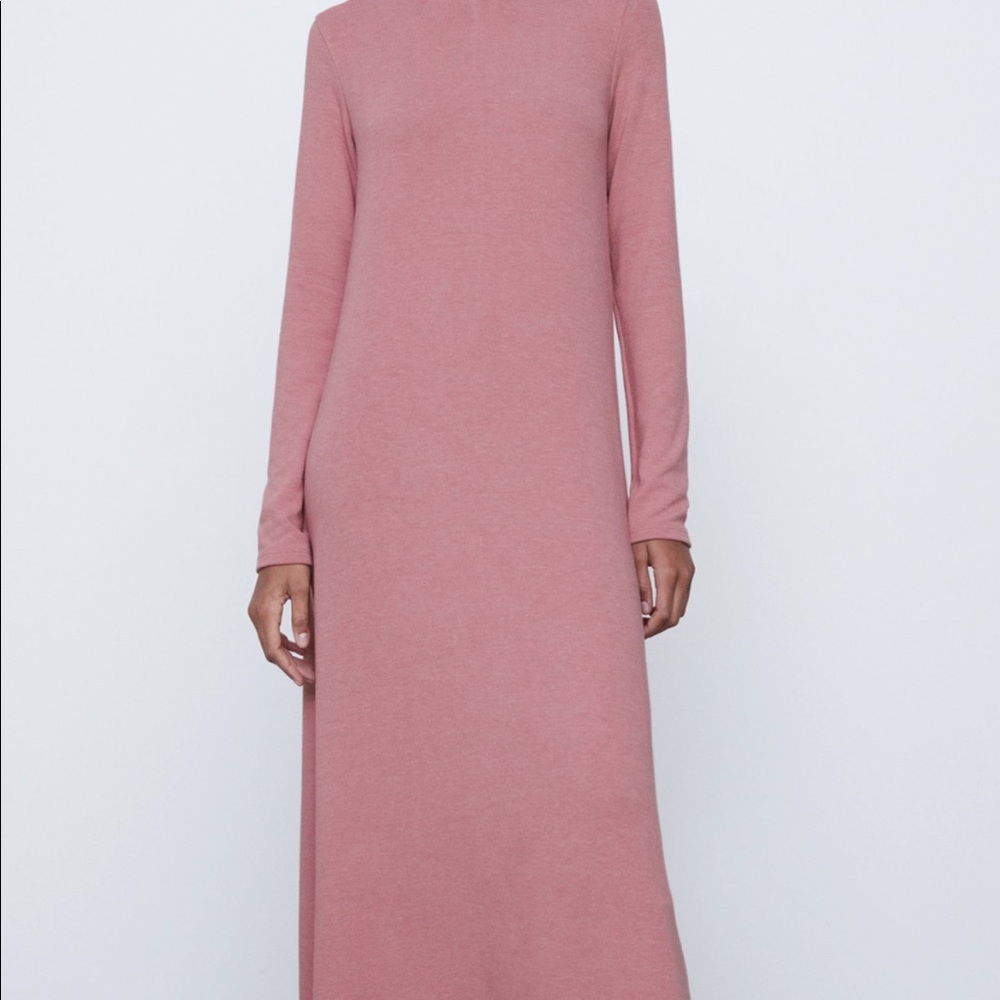 Midi knit dress in Off WHITE